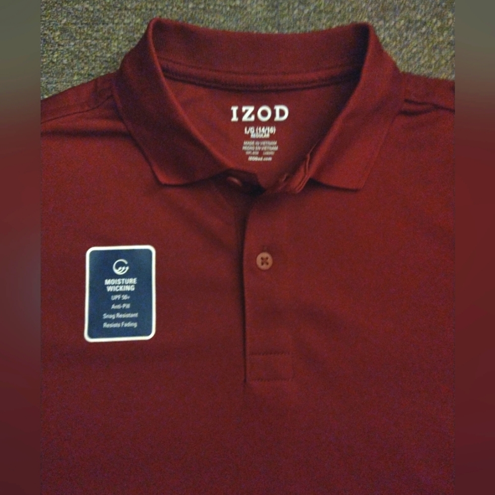 IZOD  Lot 2 Uniform Polo Shirts Boys